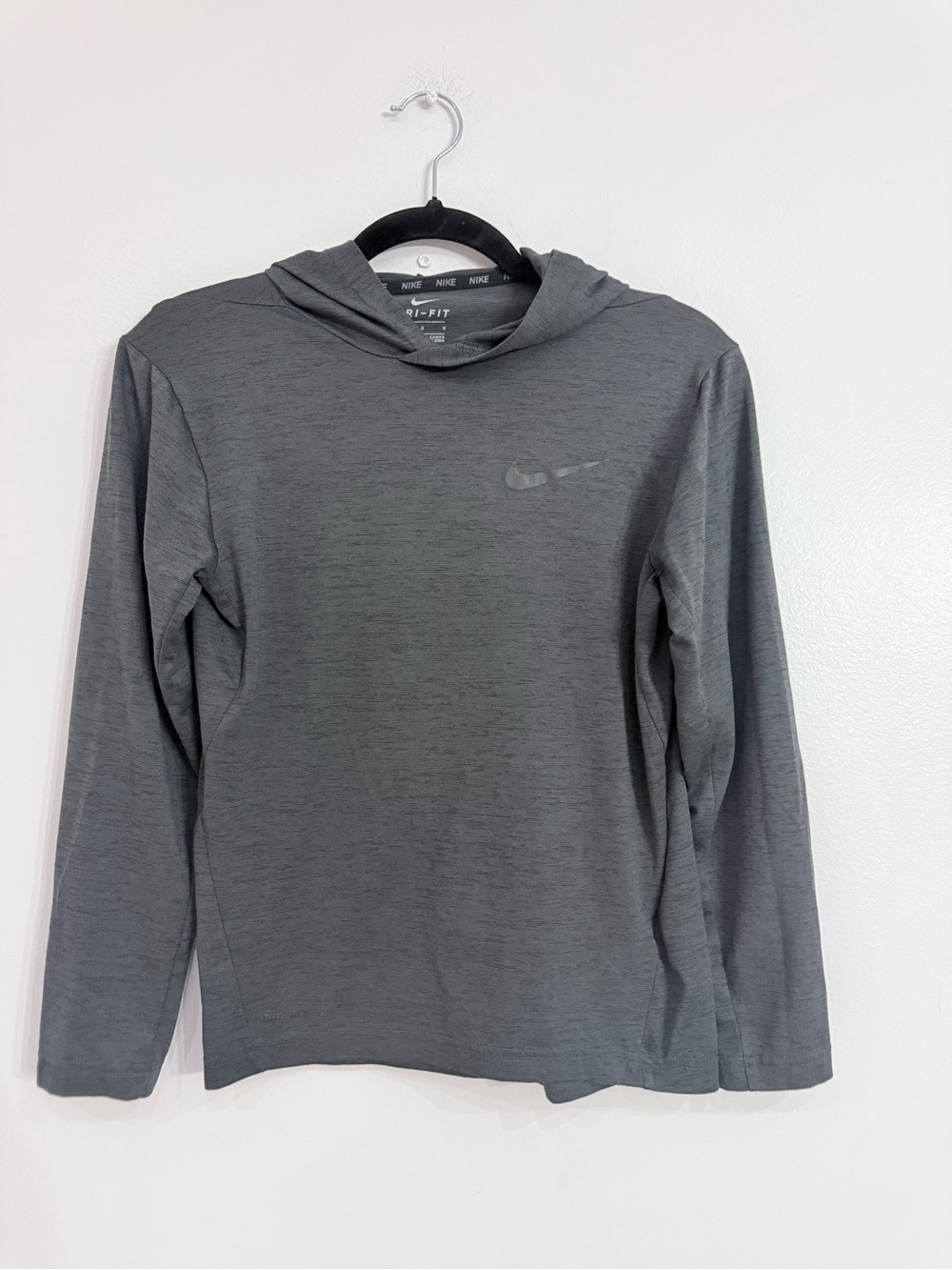 Nike boys Gray Dri-FIT Pullover Hoodie